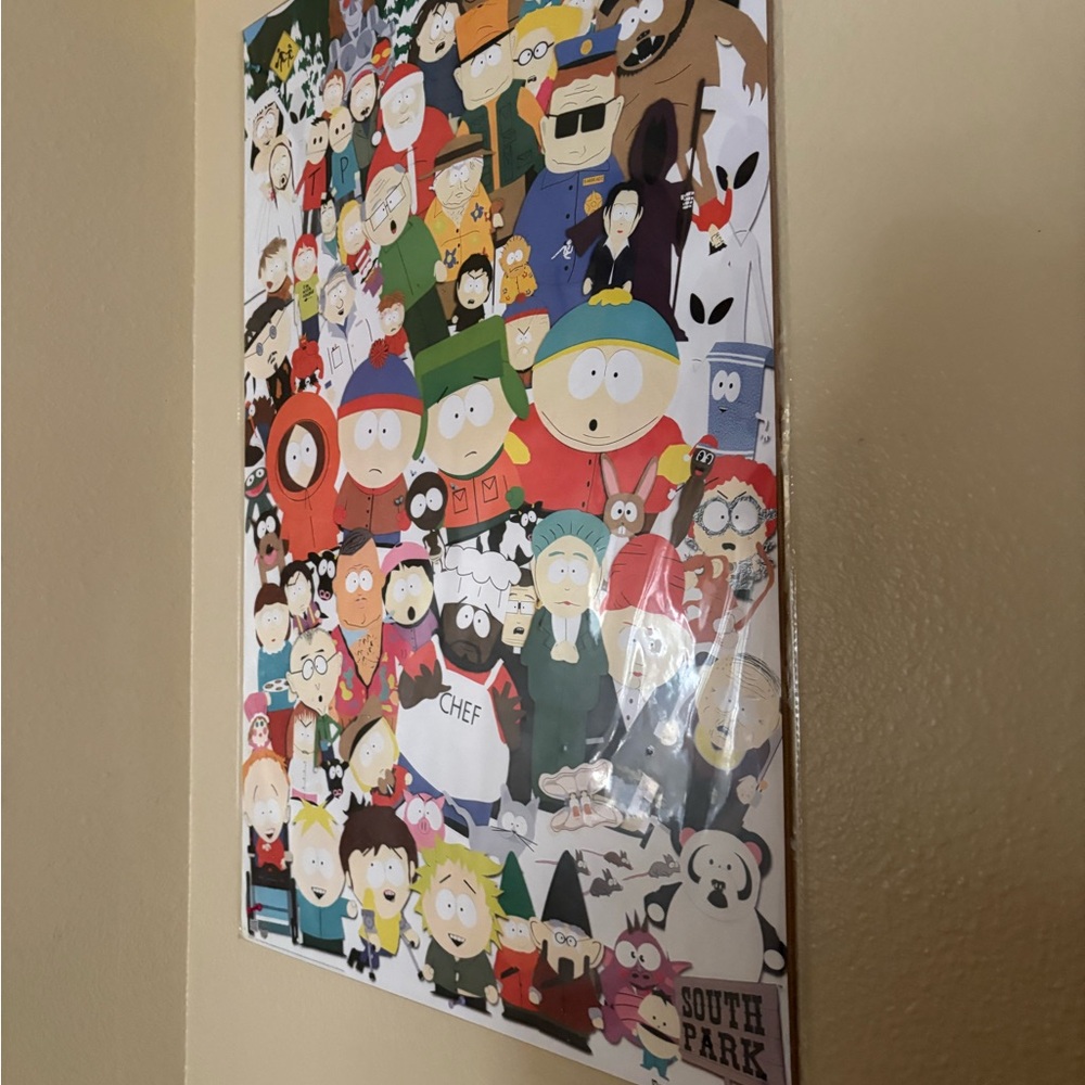 Official South Park Character Poster - Colorful Collage